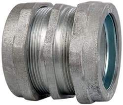 Cooper Crouse-Hinds - 2" Trade, Malleable Iron Compression Rigid/Intermediate (IMC) Conduit Coupling - Noninsulated - A1 Tooling