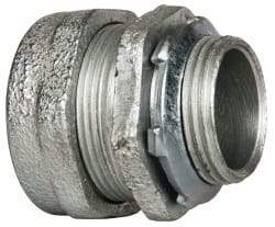 Cooper Crouse-Hinds - 1" Trade, Malleable Iron Compression Straight Rigid/Intermediate (IMC) Conduit Connector - Noninsulated - A1 Tooling