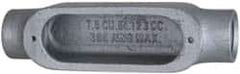 Cooper Crouse-Hinds - 1 Gang, (2) 1-1/4" Knockouts, Aluminum Rectangle Outlet Body - 8.45" Overall Height x 2.49" Overall Width x 2.73" Overall Depth - A1 Tooling