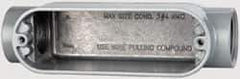 Cooper Crouse-Hinds - 1 Gang, (2) 1" Knockouts, Aluminum Rectangle Outlet Body - 6.44" Overall Height x 1.74" Overall Width x 1.9" Overall Depth - A1 Tooling