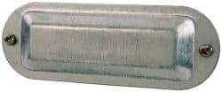 Cooper Crouse-Hinds - 1-1/4" & 1-1/2" Trade, Steel Conduit Body Cover Plate - Use with Form 5 Conduit Bodies - A1 Tooling