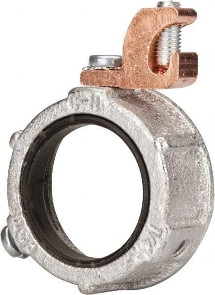 Cooper Crouse-Hinds - 1-1/4" Trade, Malleable Iron Threaded Rigid/Intermediate (IMC) Conduit Bushing - Partially Insulated - A1 Tooling