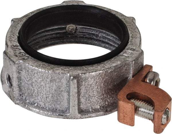 Cooper Crouse-Hinds - 1-1/2" Trade, Malleable Iron Threaded Rigid/Intermediate (IMC) Conduit Bushing - Partially Insulated - A1 Tooling