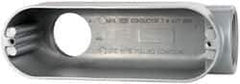 Cooper Crouse-Hinds - Form 5, LB Body, 2" Trade, IMC, Rigid Aluminum Conduit Body - Oval/Rectangle, 10.2" OAL, 71.2 cc Capacity, Silver - A1 Tooling