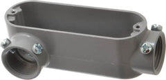 Cooper Crouse-Hinds - Form 5, LR Body, 1" Trade, EMT, IMC, Rigid Aluminum Conduit Body - Rectangle, 5.94" OAL, 12.2 cc Capacity, Gray - A1 Tooling