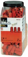 Ideal - 1, 18 + & 1, 20 to 2, 14 AWG, 600 Volt, Flame Retardant, Standard Twist on Wire Connector - Orange, 221°F - A1 Tooling