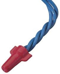 Ideal - 2, 18 to 4, 10 AWG, 600 Volt, Flame Retardant, Wing Twist on Wire Connector - Red, 221°F - A1 Tooling