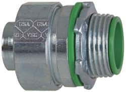 Cooper Crouse-Hinds - 3/4" Trade, Steel Threaded Straight Liquidtight Conduit Connector - Insulated - A1 Tooling