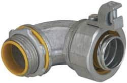 Cooper Crouse-Hinds - 2" Trade, Malleable Iron Threaded Angled Liquidtight Conduit Connector - Insulated - A1 Tooling