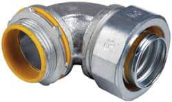 Cooper Crouse-Hinds - 1-1/4" Trade, Malleable Iron Threaded Angled Liquidtight Conduit Connector - Insulated - A1 Tooling