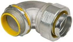 Cooper Crouse-Hinds - 1-1/2" Trade, Malleable Iron Threaded Angled Liquidtight Conduit Connector - Insulated - A1 Tooling