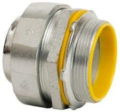 Cooper Crouse-Hinds - 2" Trade, Malleable Iron Threaded Straight Liquidtight Conduit Connector - Insulated - A1 Tooling