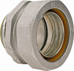 Cooper Crouse-Hinds - 3" Trade, Malleable Iron Threaded Straight Liquidtight Conduit Connector - Insulated - A1 Tooling