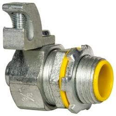 Cooper Crouse-Hinds - 3/8" Trade, Malleable Iron Threaded Straight Liquidtight Conduit Connector - Insulated - A1 Tooling