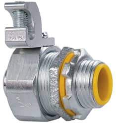 Cooper Crouse-Hinds - 1/2" Trade, Malleable Iron Threaded Straight Liquidtight Conduit Connector - Insulated - A1 Tooling