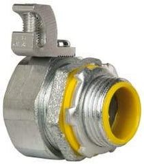 Cooper Crouse-Hinds - 3/4" Trade, Malleable Iron Threaded Straight Liquidtight Conduit Connector - Insulated - A1 Tooling