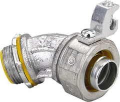 Cooper Crouse-Hinds - 3/4" Trade, Malleable Iron Threaded Angled Liquidtight Conduit Connector - Insulated - A1 Tooling