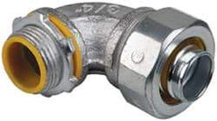 Cooper Crouse-Hinds - 3/4" Trade, Malleable Iron Threaded Angled Liquidtight Conduit Connector - Insulated - A1 Tooling