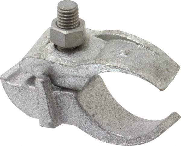 Cooper Crouse-Hinds - 2" Pipe, Malleable Iron, Electro Galvanized Conduit Clamp - 1 Mounting Hole - A1 Tooling