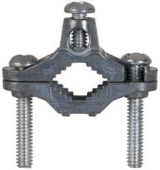 Cooper Crouse-Hinds - 8 to 2 AWG Compatible Dual-Nut Rod Clamp - Zinc, cUL Listed, UL File E6225, UL Listed - A1 Tooling