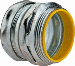 Cooper Crouse-Hinds - 2" Trade, Steel Compression Straight EMT Conduit Connector - Insulated - A1 Tooling