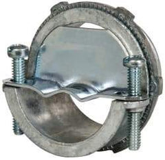 Cooper Crouse-Hinds - 2" Trade, Die Cast Zinc Squeeze Clamp Straight FMC Conduit Connector - Noninsulated - A1 Tooling