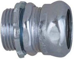 Cooper Crouse-Hinds - 3/4" Trade, Steel Compression Straight EMT Conduit Connector - Noninsulated - A1 Tooling