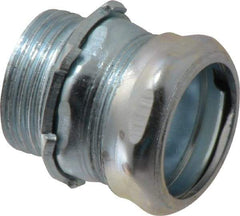 Cooper Crouse-Hinds - 1" Trade, Steel Compression Straight EMT Conduit Connector - Noninsulated - A1 Tooling