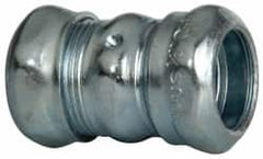 Cooper Crouse-Hinds - 1/2" Trade, Steel Compression EMT Conduit Coupling - Noninsulated - A1 Tooling