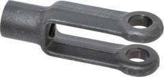 Jergens - 1/2-13 Thread, 1-1/8" Yoke Width, Carbon Steel, Tapped Yoke - 1/2" Hole Diam, 1-7/8" Hole Center to Neck, 15/16" Yoke Arm Height, 13/16" Neck Diam, 1-1/8" Neck Length, 3" OAL - A1 Tooling