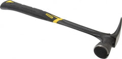 Stanley - 1-3/4 Lb Head, Straight Rip Claw Framing Hammer - 16" OAL, Forged Steel Head, 1-3/8" Face Diam, Checkered Face, Steel Handle with Grip - A1 Tooling