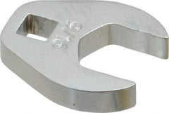 Proto - 9/16" 1/4" Drive Chrome Open End Crowfoot Wrench - 1-1/8" Head Diam x 1/4" Head Thickness - A1 Tooling