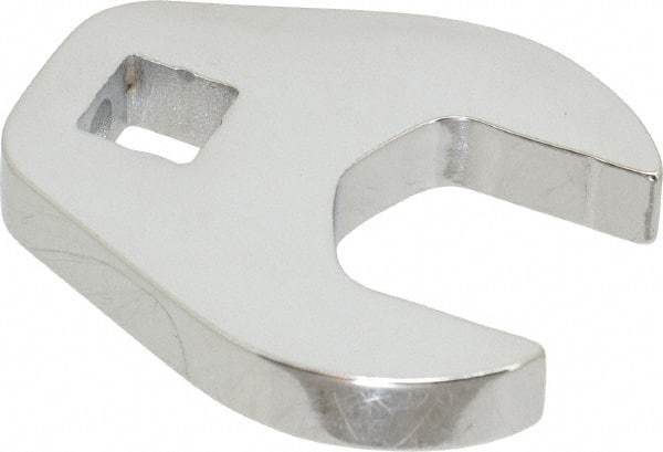 Proto - 13/16" 3/8" Drive Chrome Open End Crowfoot Wrench - 1.72" Head Diam x 1/4" Head Thickness - A1 Tooling