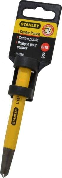 Stanley - 5/16" Center Punch - 4-1/2" OAL, Tempered Steel - A1 Tooling