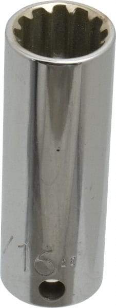 Proto - 3/8" Drive, 9/16" Socket, Spline Socket - 12 Points, 2-3/8" OAL - A1 Tooling