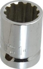 Proto - 3/4" Drive, 1" Socket, Spline Socket - 12 Points, 1-15/16" OAL - A1 Tooling