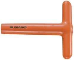 Facom - 8mm 6 Point Insulated Box Wrench - Single End, 19/32" Head Diam, 5-11/16" OAL, Steel - A1 Tooling