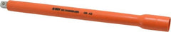 Facom - 3/8" Drive Insulated Socket Extension - 10-1/4" OAL, Single Color Insulation Finish - A1 Tooling