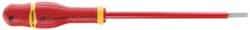 Facom - 325mm OAL Standard Slotted Screwdriver - 200mm Blade Length, Round Shank, Ergonomic Handle - A1 Tooling