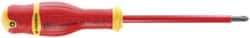 Facom - #3, 11-1/32" OAL, Insulated Phillips Screwdriver - 5-29/32" Blade Length, Round Shank, Ergonomic Handle - A1 Tooling