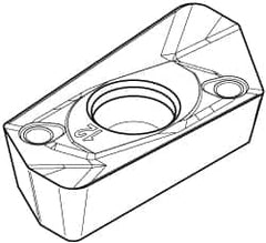 Kennametal - EP1424 HD Grade KCPK30 Carbide Milling Insert - TiN/TiCN/Al2O3 Finish, 0.1772" Thick, 2.4mm Corner Radius - A1 Tooling