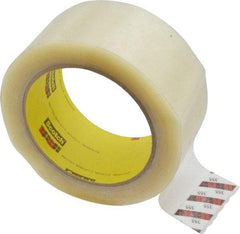 3M - 2" x 55 Yd Clear Rubber Adhesive Sealing Tape - Polyester Film Backing, 3.43 mil Thick, 69 Lb Tensile Strength, Series 355 - A1 Tooling