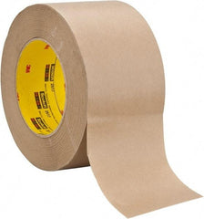 3M - 3" Wide x 60 Yd Long Brown Paper Masking Tape - Series 2517, 6.5 mil Thick, 35 In/Lb Tensile Strength - A1 Tooling