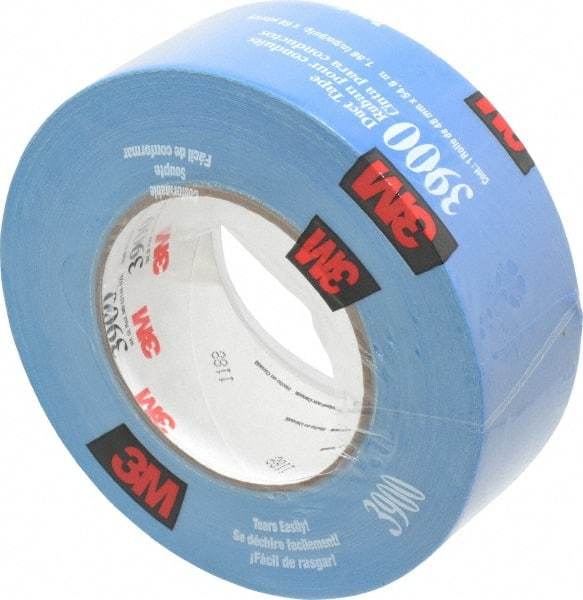 3M - 2" x 55m Blue Duct Tape - 8.1 mil, Rubber Adhesive, Polyethylene Film Backing, 32 Lb/ln Tensile Strength, 200°F Max, Series 3900 - A1 Tooling