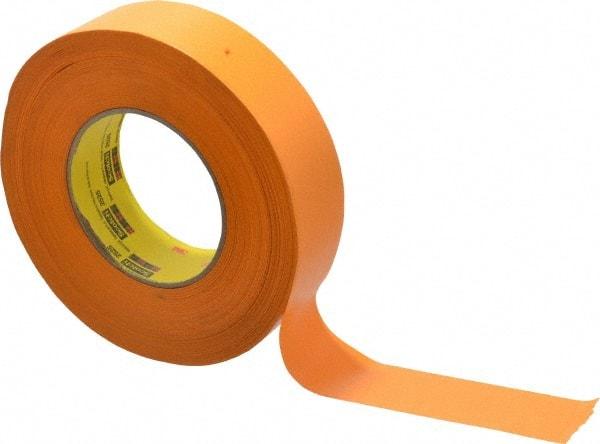 3M - 1-1/2" Wide x 60 Yd Long Orange Paper Masking Tape - Series 2525, 9.5 mil Thick, 49 In/Lb Tensile Strength - A1 Tooling