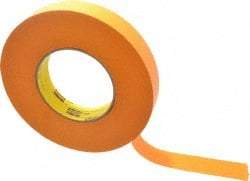 3M - 1" Wide x 60 Yd Long Orange Paper Masking Tape - Series 2525, 9.5 mil Thick, 49 In/Lb Tensile Strength - A1 Tooling