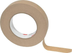 3M - 1" Wide x 60 Yd Long Tan Paper Masking Tape - Series 2515, 6.7 mil Thick, 36 In/Lb Tensile Strength - A1 Tooling