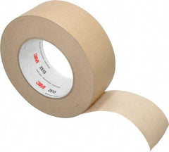 3M - 2" Wide x 60 Yd Long Tan Paper Masking Tape - Series 2515, 6.7 mil Thick, 36 In/Lb Tensile Strength - A1 Tooling