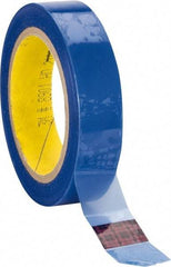 3M - 1" Wide x 72 Yd Long Blue Polyester Film Painter's Tape - Series 8901, 2.3 mil Thick, 26 In/Lb Tensile Strength - A1 Tooling