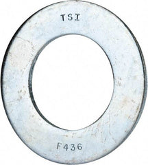 Value Collection - 2" Screw, Grade 8 Alloy Steel SAE Flat Washer - 2-1/8" ID x 3-3/4" OD, 0.196" Thick, Zinc-Plated Finish - A1 Tooling